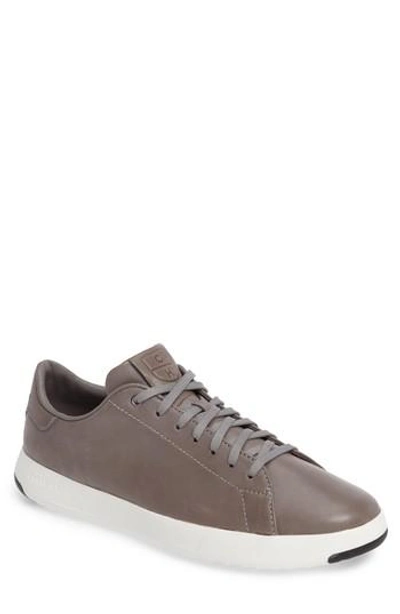 Shop Cole Haan Grandpro Tennis Sneaker In Ironstone Leather