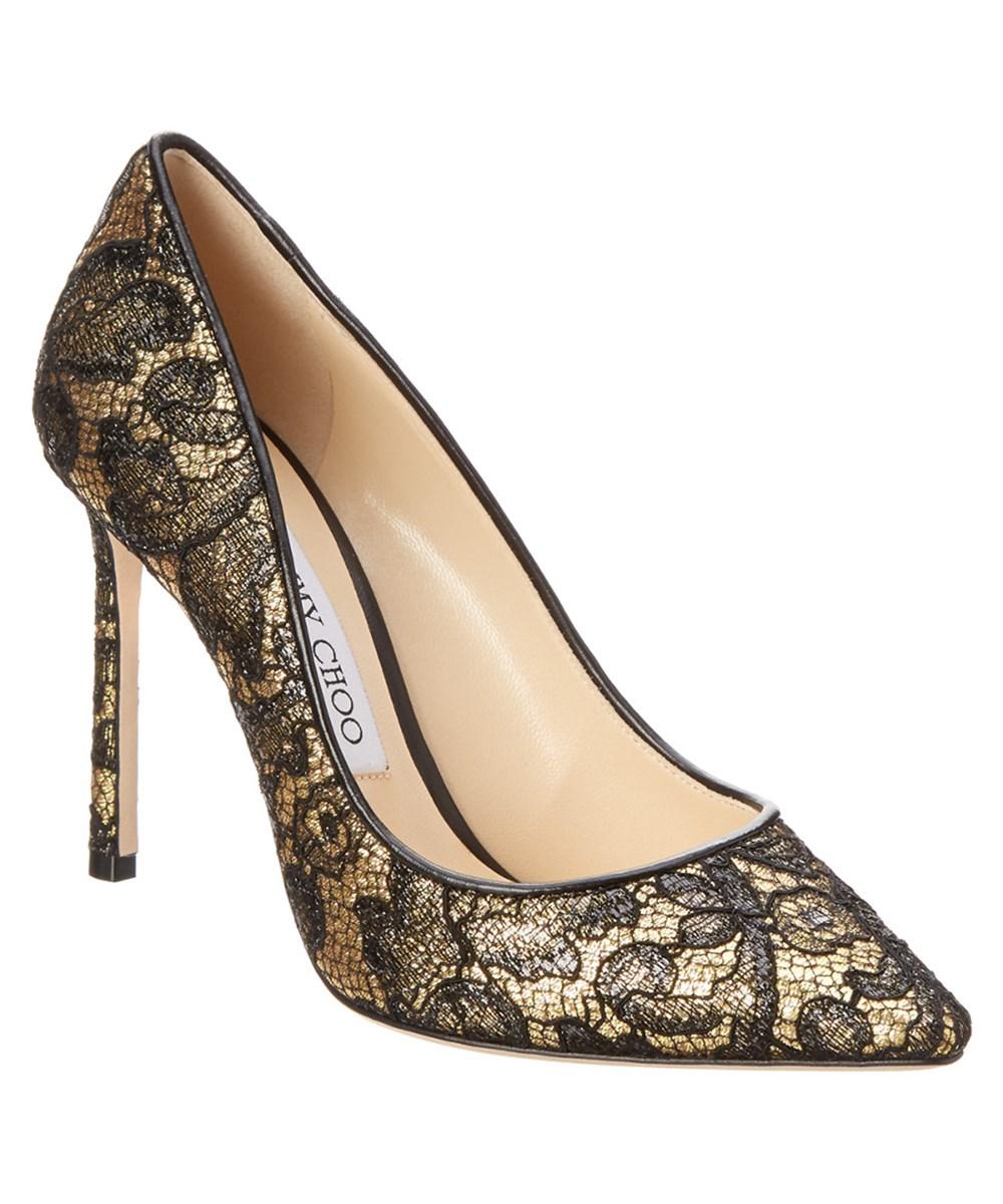 black and gold jimmy choo shoes