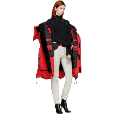 Shop Vetements Red Canada Goose Edition Down Parka