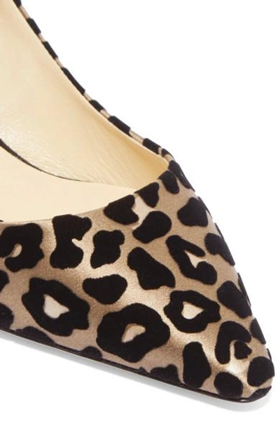 Shop Jimmy Choo Romy 60 Leopard-print Devoré-satin Pumps In Leopard Print