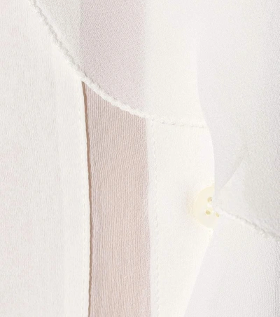 Shop Dorothee Schumacher Sensitive Lightness Silk Top In White