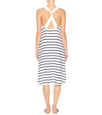 Shop Heidi Klein Maine Striped Cotton-blend Dress