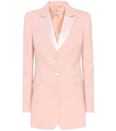 Shop Altuzarra West Stretch-wool Blazer In Pink