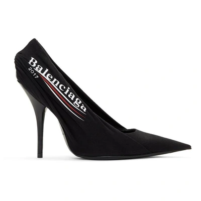 Balenciaga Black Campaign T-shirt Heels | ModeSens