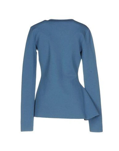 Shop Stella Mccartney Cardigan In Slate Blue