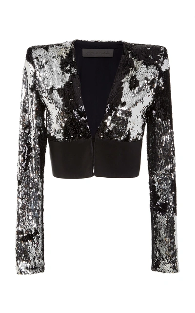 Shop Greta Constantine Trixie Bolero Embellished Jacket In Multi