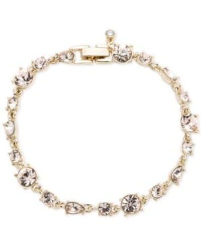 Shop Givenchy Crystal Flex Bracelet In Gold