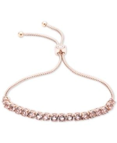 Shop Givenchy Crystal Slider Bracelet In Rose Gold