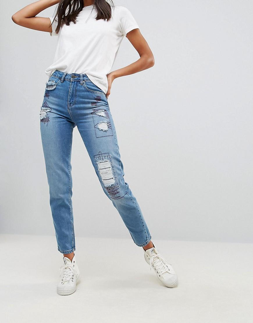 waven elsa mom jeans