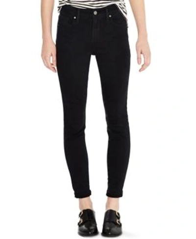 Shop Levi's 721 High-rise Skinny Jeans In Soft Black