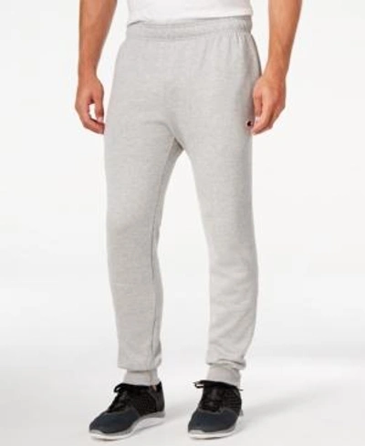 Shop Champion Men's Powerblend Fleece Joggers In Oxford Gray