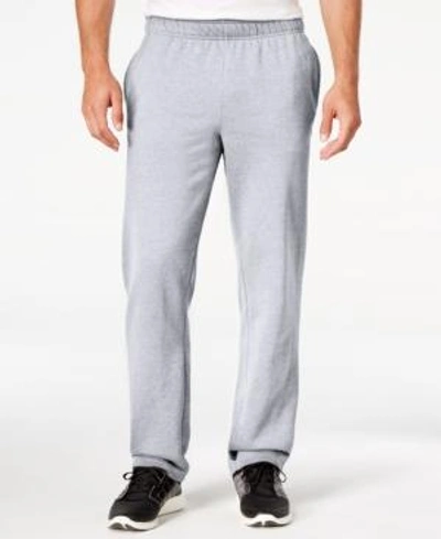 Shop Champion Men's Powerblend Fleece Pants In Oxford Gray