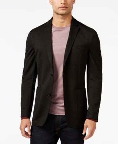 Shop Vince Camuto Men's Mesh Slim-fit Blazer In Black Mesh