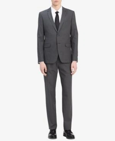 Shop Calvin Klein Men's Infinite Slim-fit Suit Jacket In Cinder Block