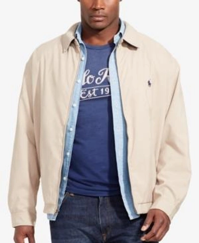 Shop Polo Ralph Lauren Men's Big & Tall Jackets, Bi-swing Windbreaker In Khaki Uniform