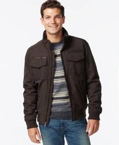 Shop Tommy Hilfiger Performance Bomber Jacket In Army