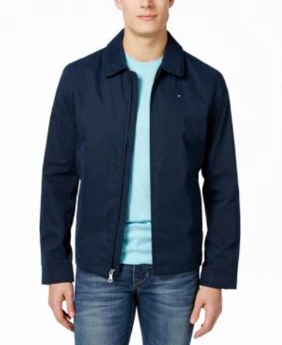 Shop Tommy Hilfiger Men's Lightweight Full Zip-front Jacket In Navy