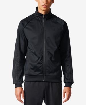 adidas black on black track jacket