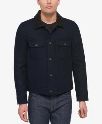 Shop Tommy Hilfiger Men's Navy Trucker Jacket