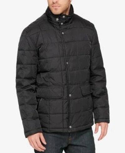 Shop Cole Haan Men's Quilted Jacket In Black