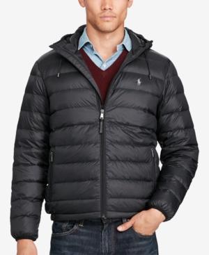 polo ralph lauren men's hooded down jacket packable