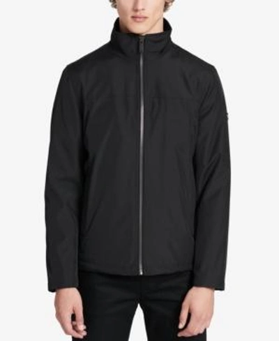 Shop Calvin Klein Men's Big & Tall Waterproof Jacket In Black