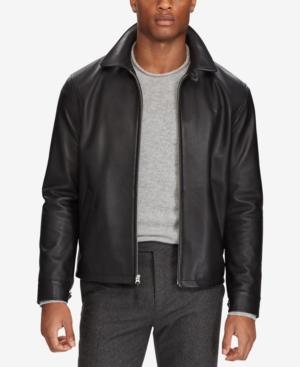 polo leather jacket mens