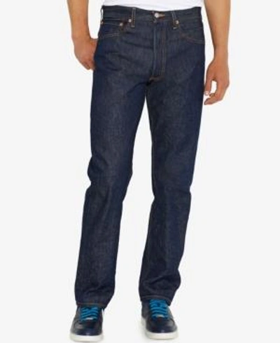 Shop Levi's Men's 501 Original Shrink-to-fit Non-stretch Jeans In Rigid- Shrink To Fit