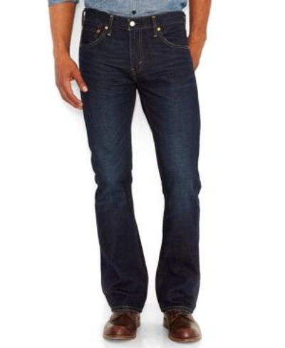 Shop Levi's 527 Slim Bootcut Fit Jeans In Indigo Black