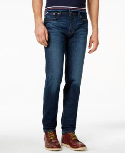 Shop Tommy Hilfiger Men's Tommy Jeans Slim-fit Stretch Jeans In Medium Wash