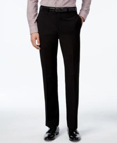 Shop Calvin Klein Men's Slim-fit Performance Dress Pants In Black