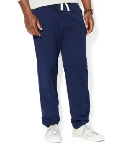 Shop Polo Ralph Lauren Men's Cotton-blend-fleece Pants In Cruise Navy