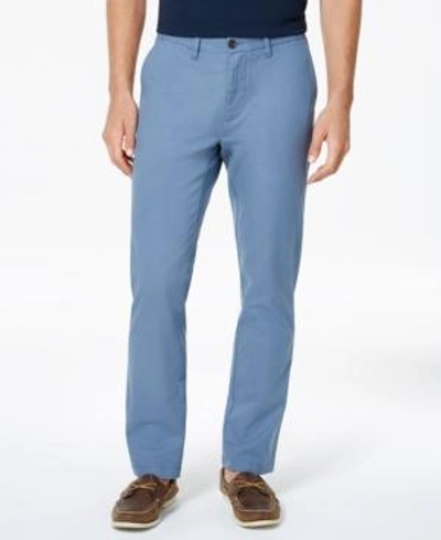 Shop Tommy Hilfiger Men's Th Flex Stretch Custom-fit Chino Pant, Created For Macy's In China Blue