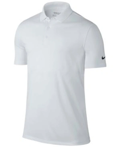 Shop Nike Men's Victory Dri-fit Golf Polo In White