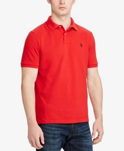 Shop Polo Ralph Lauren Men's Classic-fit Cotton Mesh Polo In Rl2000 Red
