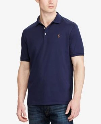 Shop Polo Ralph Lauren Men's Classic Fit Soft Cotton Polo In French Navy