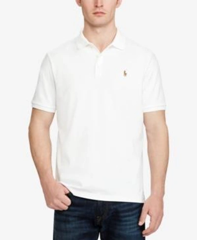 Shop Polo Ralph Lauren Men's Big & Tall Classic Fit Soft Cotton Polo In White