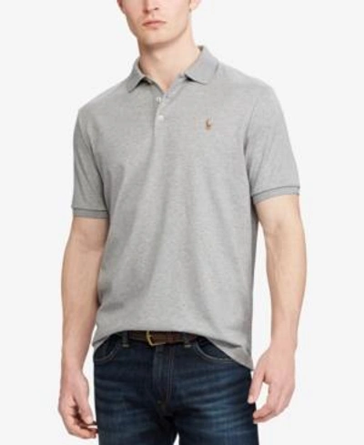 Shop Polo Ralph Lauren Men's Big & Tall Classic Fit Soft Cotton Polo In Steel Heather