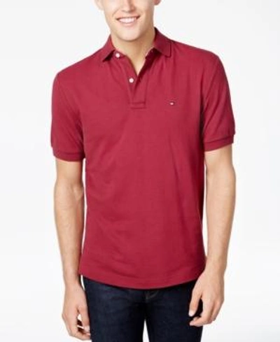 Shop Tommy Hilfiger Men's Classic-fit Ivy Polo In Plum