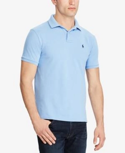 Shop Polo Ralph Lauren Men's Classic Fit Cotton Mesh Polo In New Harbor Blue