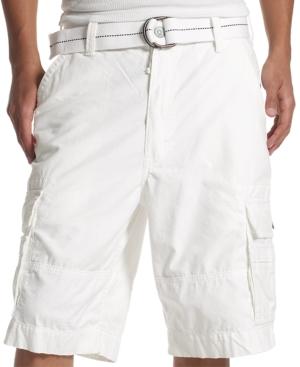 all white cargo shorts