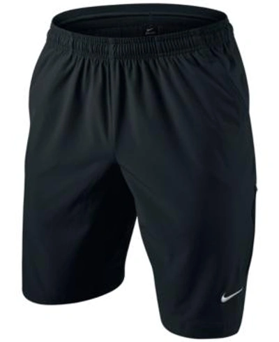 Shop Nike Men's Woven 11" Utility Shorts In Black