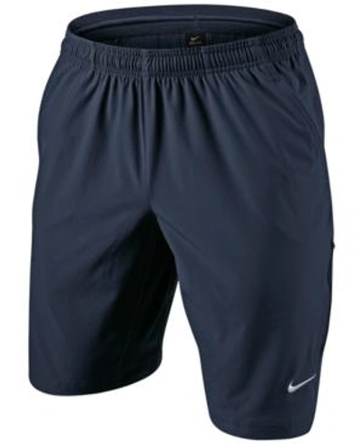 Shop Nike Men's Woven 11" Utility Shorts In Obsidian