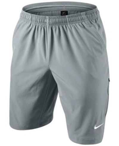 Shop Nike Men's 11" Woven Tennis Shorts In Grey