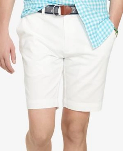 Shop Polo Ralph Lauren Men's 9.5" Classic-fit Flat-front Chino Shorts In White