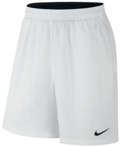 Shop Nike Men's 9" Court Dry Tennis Shorts In White/black