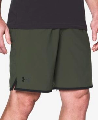 Shop Under Armour Men's 9" Qualifier Woven Shorts In Olive