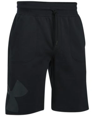 Shop Under Armour Men's 10" Rival Fleece Sweat Shorts In Black