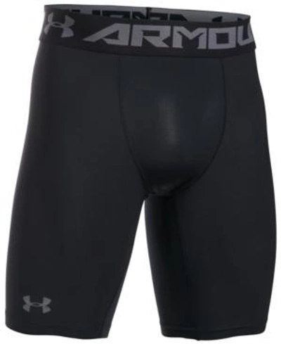 Shop Under Armour Men's Heatgear Compression 9" Shorts In Black