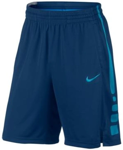 Shop Nike Men's Elite Dri-fit 9" Basketball Shorts In Binary Blue